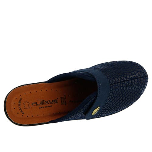 Womens Flexus® By Spring Step Merula Wedge Clogs - Navy