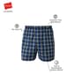 Mens Big & Tall Hanes Ultimate® Woven Boxers - Black/Red/Blue - image 6