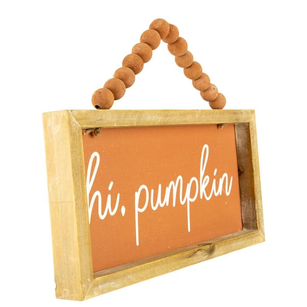 Northlight Seasonal 11.75in. "Hi Pumpkin" Autumn Wall Sign
