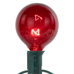 Northlight Seasonal 10ft. Red G50 Globe Christmas Patio Lights