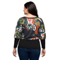 Plus Size 24/7 Comfort Apparel Paisley Banded Dolman Top - image 3