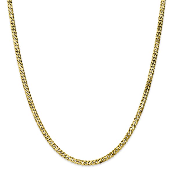 Gold Classics&#8482;10kt. 3.2mm Flat Beveled Curb Chain Bracelet