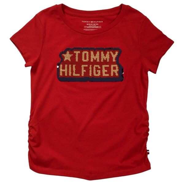 Girls &#40;7-16&#41; Tommy Hilfiger Short Sleeve Reversible Sequin Tee - image 