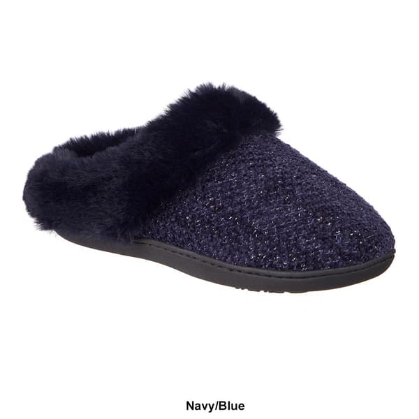 Womens Isotoner Amelia Chenille Knit Hoodback Slippers