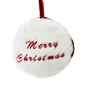 Allstate Merry Christmas Faux Fur Christmas Disc Ornament - image 1
