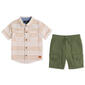 Toddler Boy 7 For All Mankind&#174; Stripe Top & Cargo Shorts - image 3