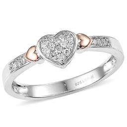 Nova Star(R) Two-Tone Lab Grown Diamond Triple Heart Ring