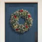 Puleo International 24in. Pre-Lit Snowy Silverton Pine Wreath - image 2