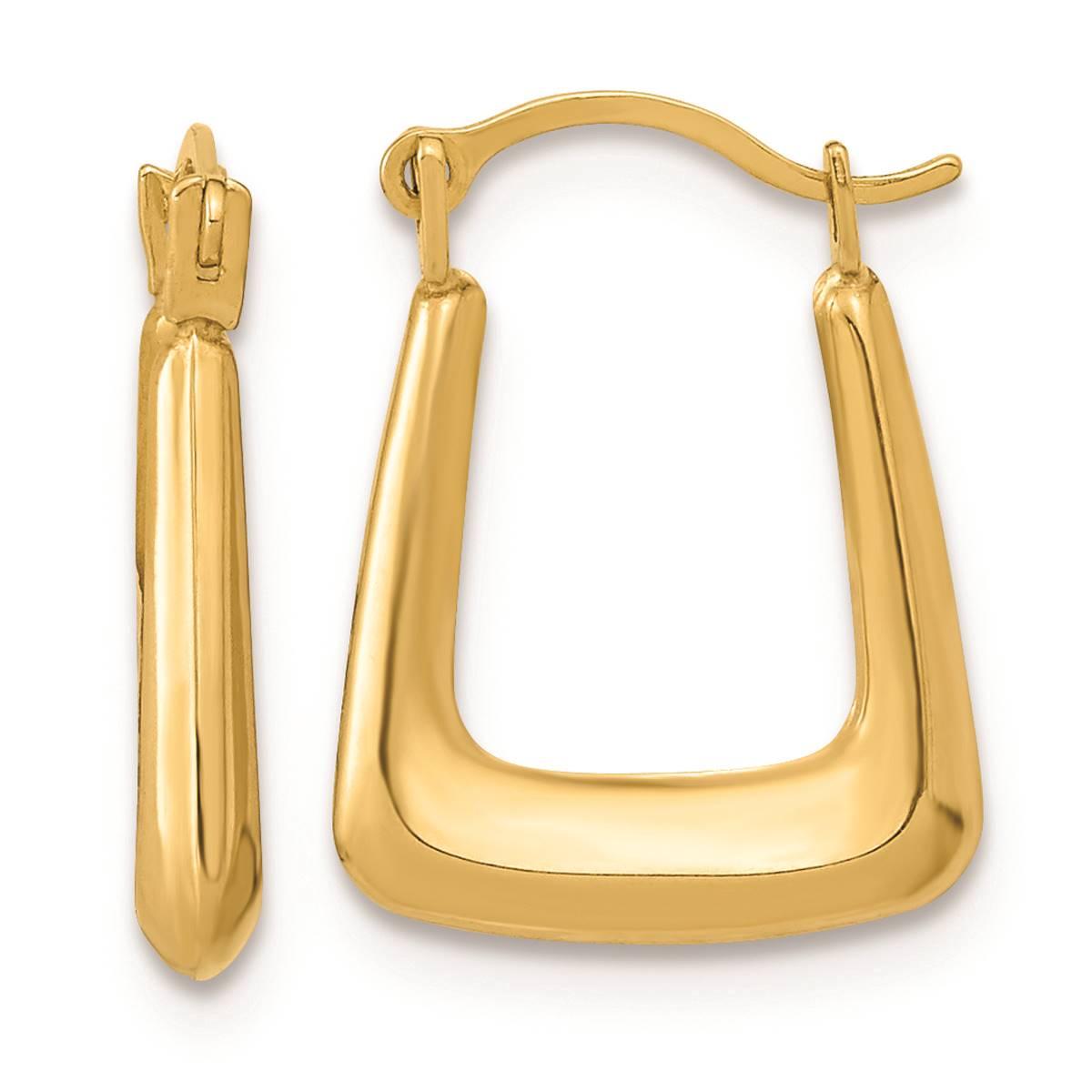 Gold Classics™ 14kt. Polished Hollow Fancy Hoop Earrings