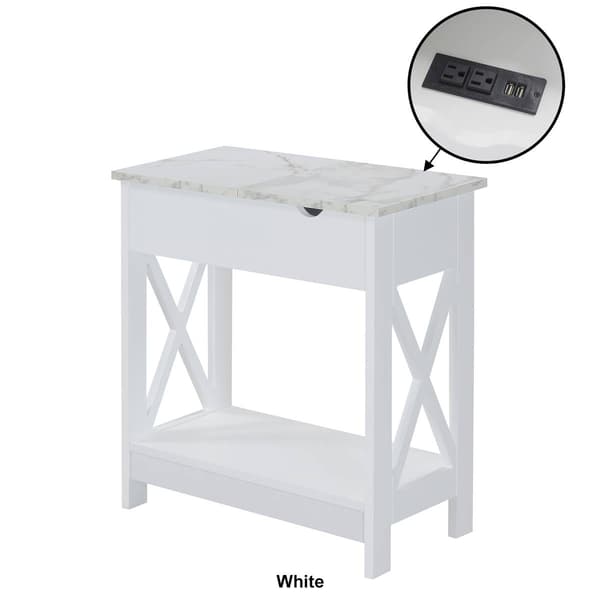 Convenience Concepts Oxford Flip Top End Table