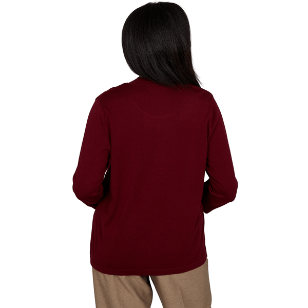 Petite Alfred Dunner Union Square Scallop Two in One Blouse