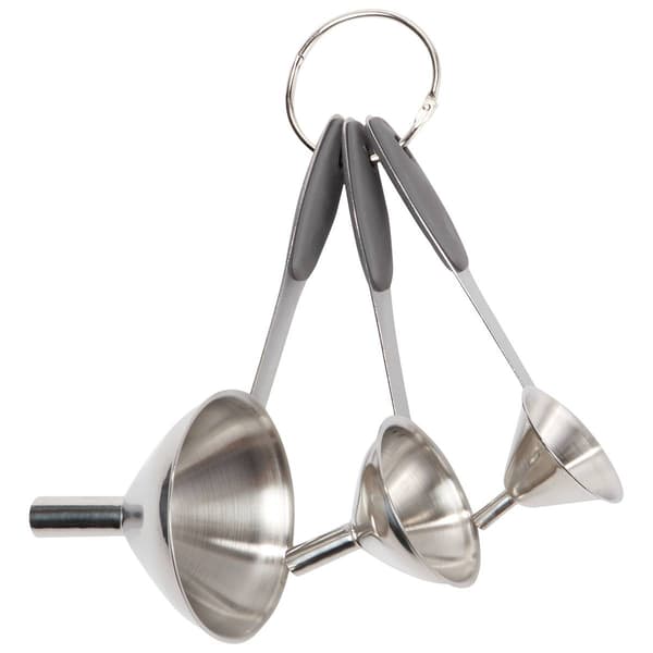Chef Select Stainless Steel 3pc. Mini Funnel Set - image 