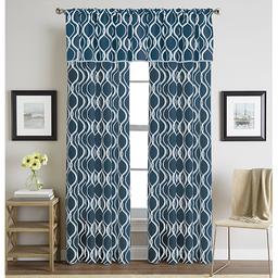 Morocco Woven Print Pole Top Valance - 50x18