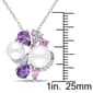 Gemstone Classics™ Rose De France Pearl Cluster Pendant - image 4