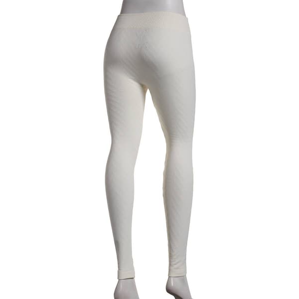 Womens Runway Ready Textured Spliced Chevron Leggings