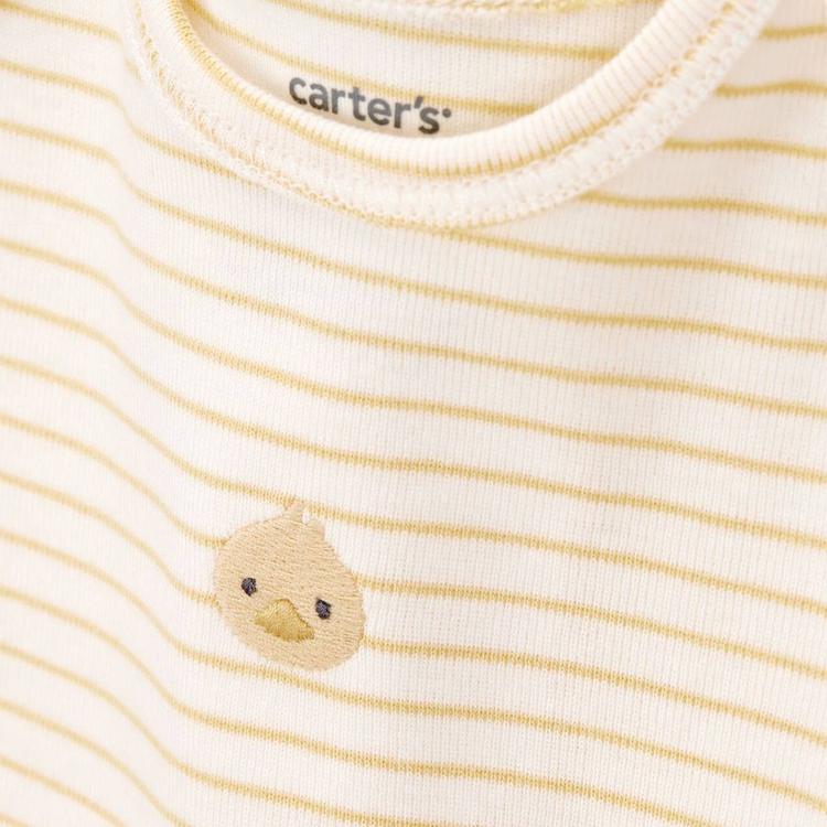 Baby Unisex (3-12M) Carter’s® 3pc. Duck & Stripe Cardigan Set