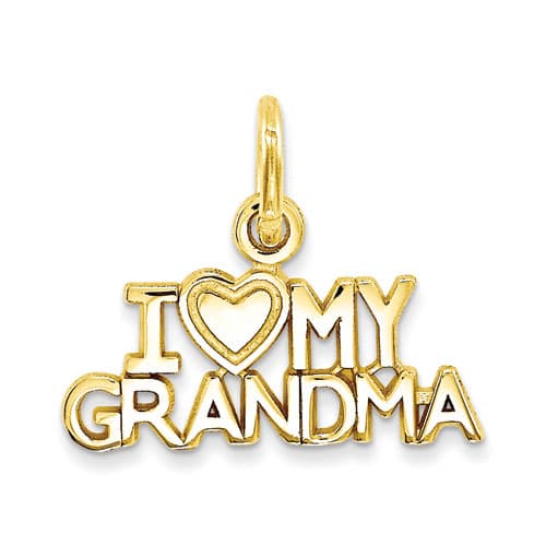 Gold Classics&#40;tm&#41; 14kt. I Love My Grandma Charm - image 