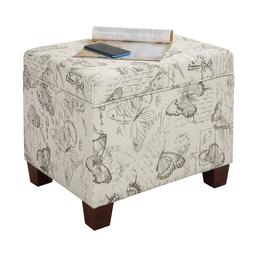 Convenience Concepts Madison Butterfly Storage Ottoman