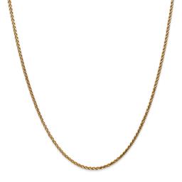 Gold Classics(tm) 1.8mm. 14k Solid Diamond Cut Spiga Necklace