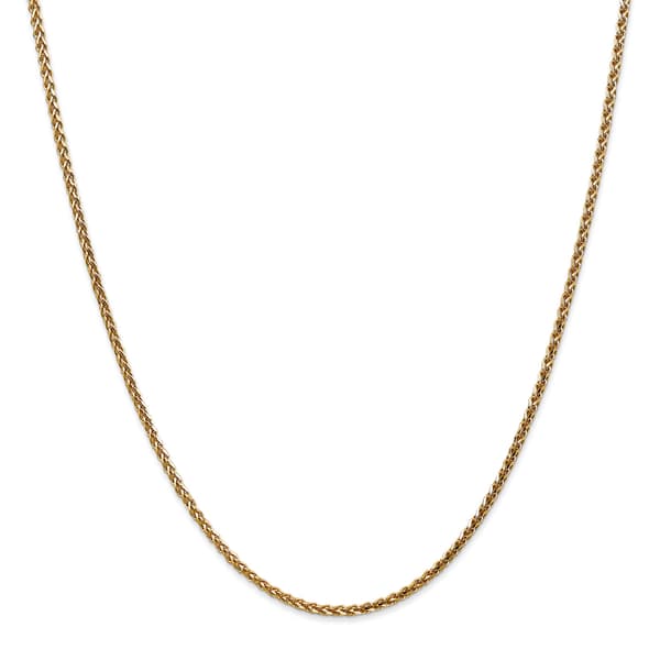 Gold Classics&#40;tm&#41; 1.8mm. 14k Solid Diamond Cut Spiga Necklace - image 