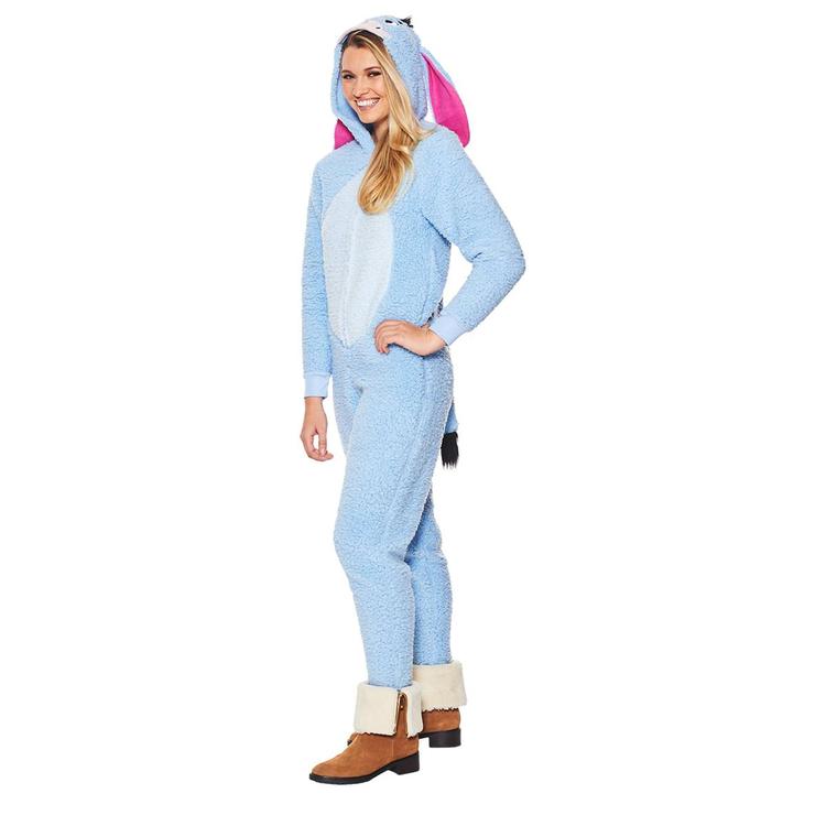 MJC Eeyore Sherpa Hooded Pajama Onesie