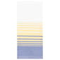 Gradient Stripe Yellow & Navy Kitchen Towel - image 1
