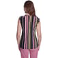 Womens Tommy Hilfiger Cap Sleeve Shoulder Button Stripe Blouse - image 2