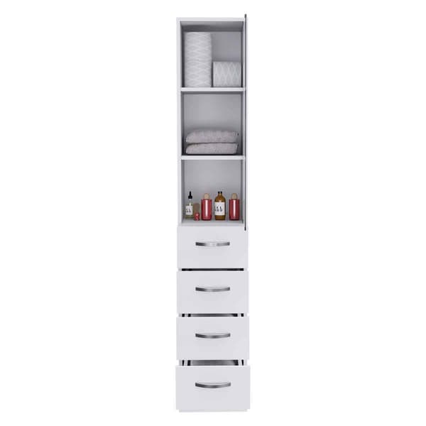 FM FURNITURE Preston Linen Bathroom Cabinet