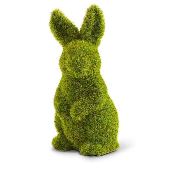 K&K Interiors 6in. Mossy Bunny Standing - image 