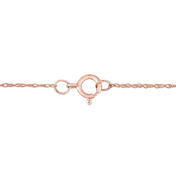 Gemstone Classics&#8482; Rose Gold Diamond Vintage Necklace