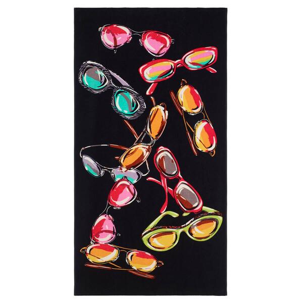 Nicole Miller Colorful Shades Beach Towel - image 