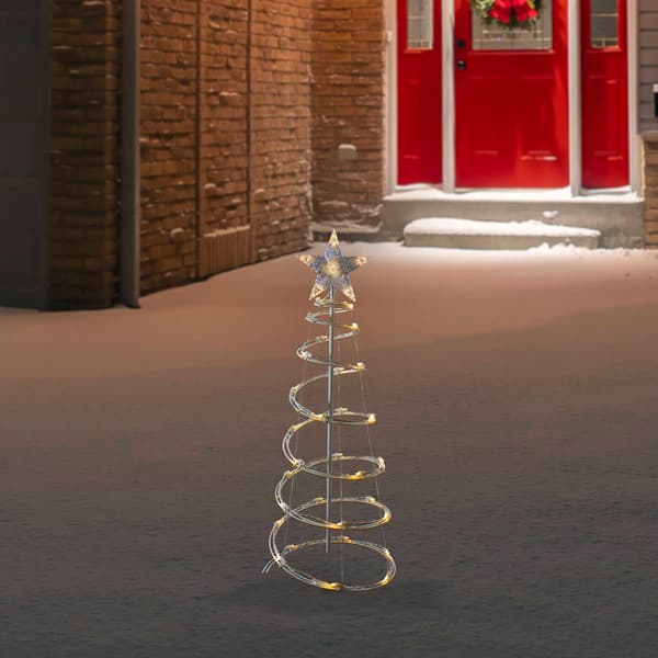 Northlight Seasonal 3ft. Warm White Lights Spiral Cone Tree