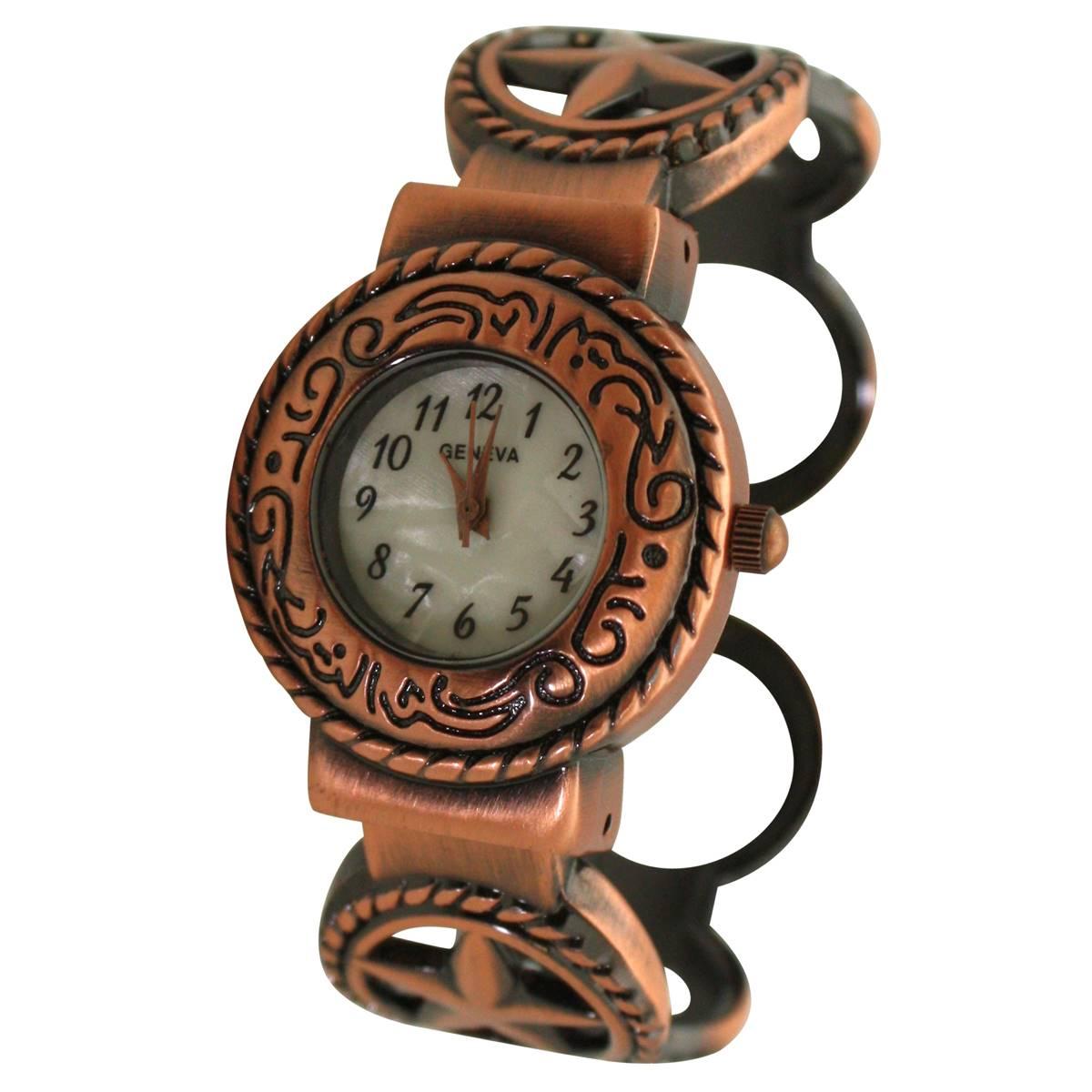Womens Olivia Pratt™ Circles Shape Bangle Watch - H3578