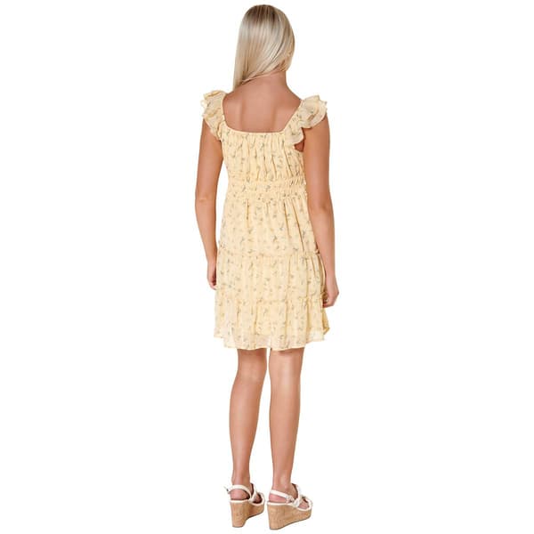 Juniors No Comment Whimsical Ruffle Tiered A-Line Dress