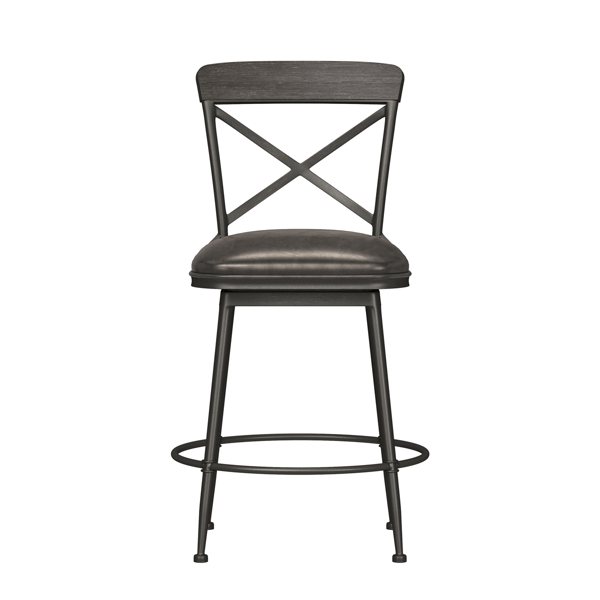 HH2 Home Decker Commercial Grade Counter Height Swivel Stool