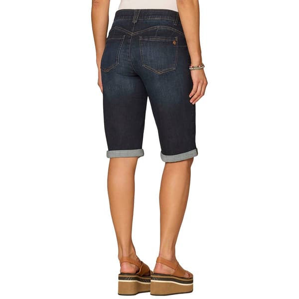Womens Democracy “Ab”solution® Mid Rise Bermuda Denim Shorts