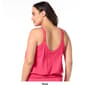 Plus Size Beach House Pique Solid Brandy Tankini Swim Top - image 2