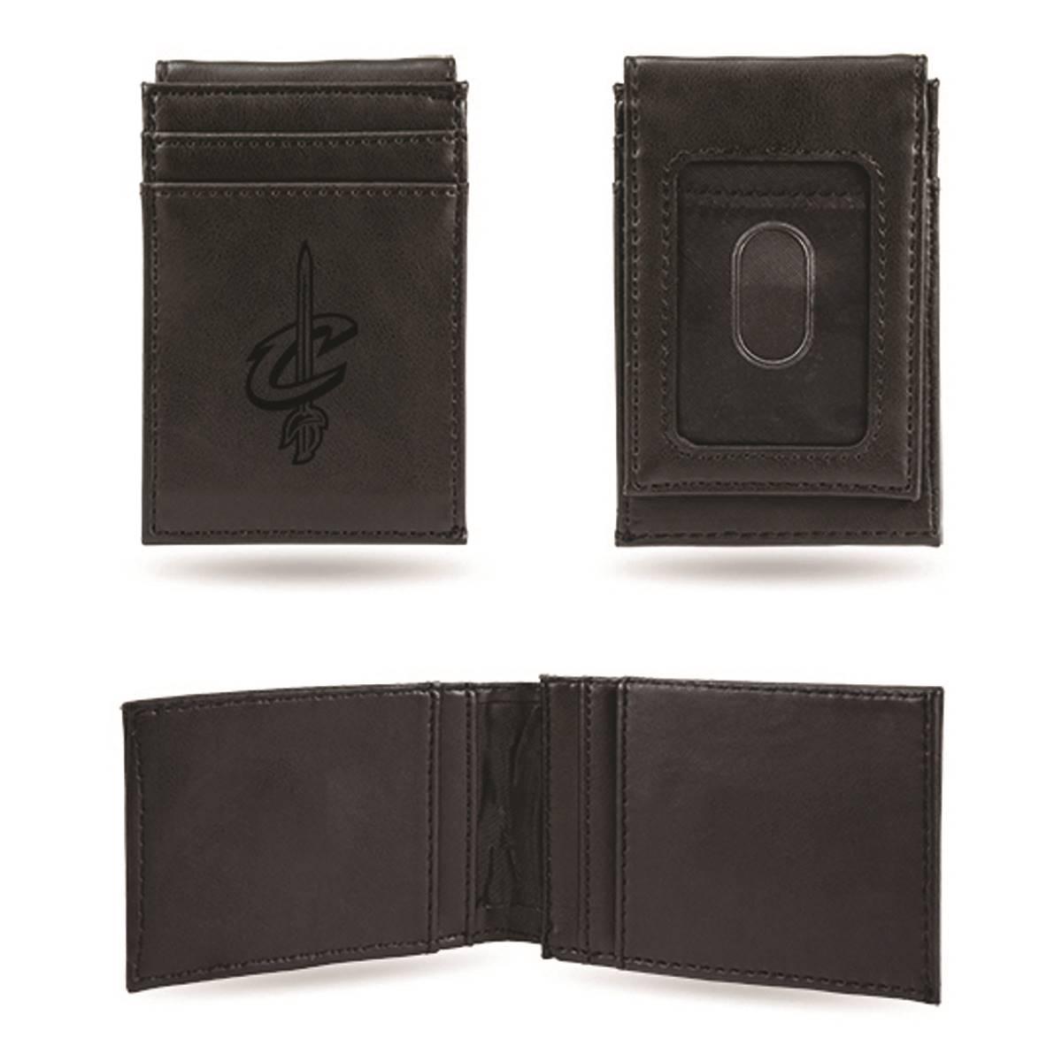 Mens NBA Cleveland Cavaliers Faux Leather Front Pocket...