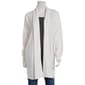 Womens Cure Long Sleeve Open Front Mix Solid Rib Cardigan - image 1