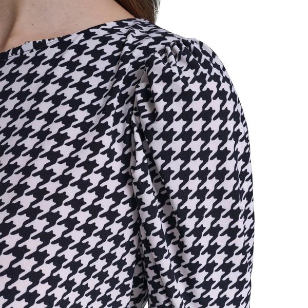 Womens Tommy Hilfiger Elbow Sleeve Houndstooth Sheath Dress