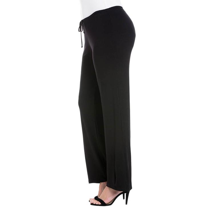 Plus Size 24/7 Comfort Apparel Stretch Drawstring Casual Pants