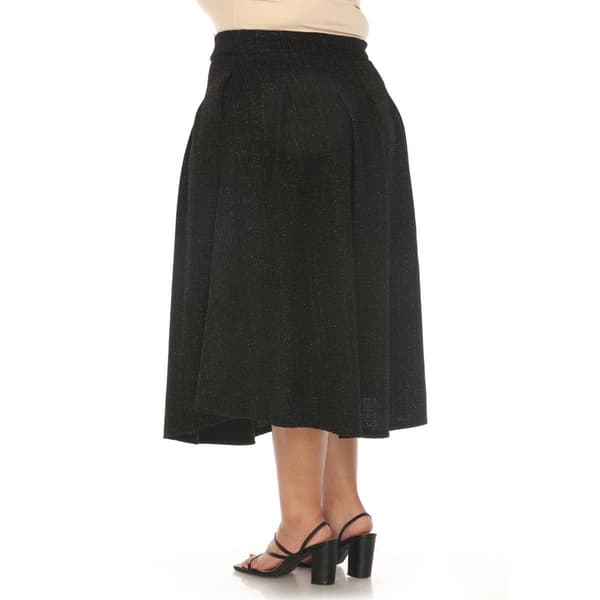 Womens White Mark Flared Tweed A-Line Skirt