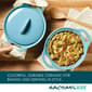 Rachael Ray 3pc. Ceramic Casserole Bakers w/Lid Set - Agave Blue - image 6