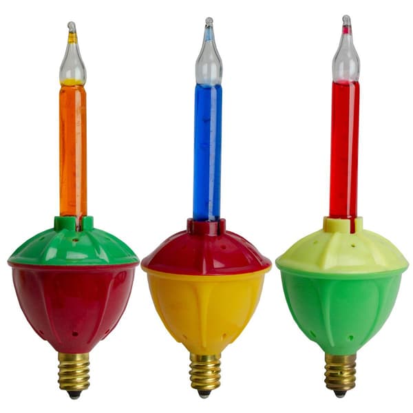 Northlight Seasonal 3pk. C7 Retro Bubble Light Replacement Bulbs