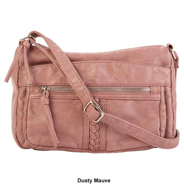 Sam &amp; Hadley Washed Crossbody w/ Braiding