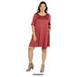 Plus Size 24/7 Comfort Apparel Knee Length Fit & Flare Dress - image 5