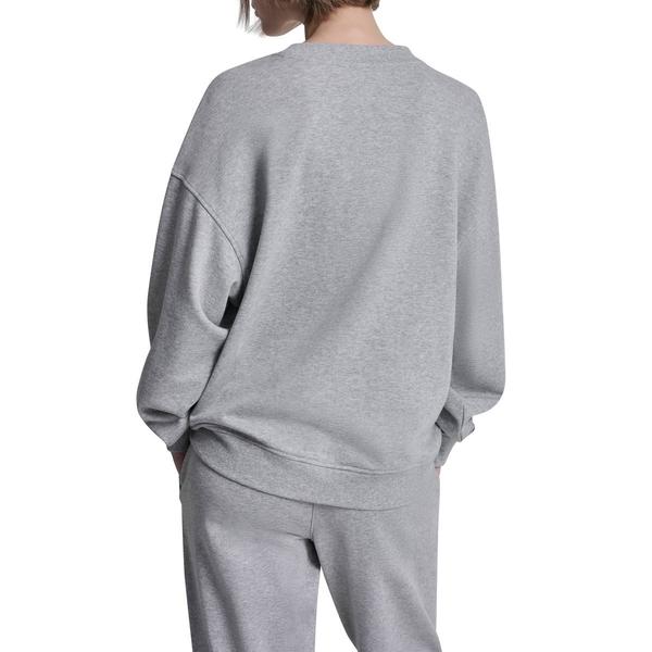 Womens DKNY Sport Collegiate Logo Long Pullover Sweatshirt