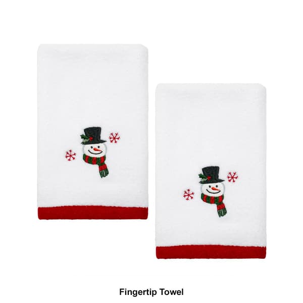 Avanti Winter Snowman 2pk Embroidered Towel Collection