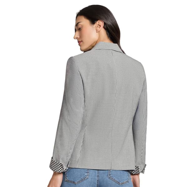 Womens Jones New York Long Sleeve Gingham Jacket