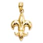 Gold Classics(tm) 14kt. Gold Small Fleur De Lis Pendant - image 1